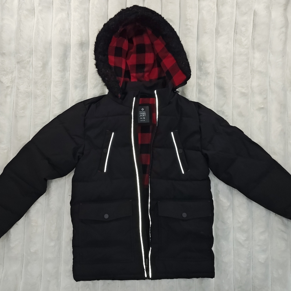 Boys’ Sam’s Club jacket, size 14/16, 100% polyester, moderately used, no damage